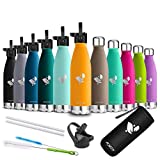 AORIN Doppia Bottiglia per Vuoto in Acciaio Inossidabile, processo di verniciatura a Polvere,...