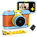 XDDIAS Macchina Fotografica per Bambini, Mini Bambini Fotocamera Digitale con Scheda SD da 32 GB,...