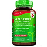 Aceto di Mele - 180 capsule vegane - Aceto di Sidro di Mele - Dosaggio giornaliero 1033 mg - Con di...