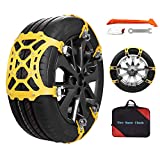 ZILXIAO 6 catene da neve universali per pneumatici invernali, da 165 a 285 mm, per pneumatici di...