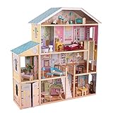 KidKraft 65252 Casa delle Bambole in Legno Majestic Mansion per Bambole di 30 Cm con 34 Accessori...