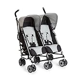 Hauck Passeggino Doppio ad Ombrello Turbo Duo, Due Bambini Età Diversa o Gemelli, Posizione Nanna...