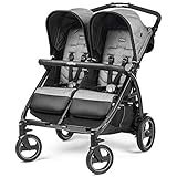 Peg Perego Book For Two, Passeggino Gemellare Compatto, Cinder, 14.12 kg