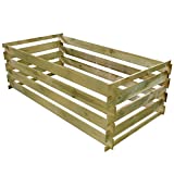 Tidyard- Compostiere da Giardino, Compostiera in Legno Resistente alla Muffa 160x80x58 cm