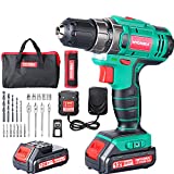 Avvitatore a Batteria 12V, HYCHIKA 2 Velocit¨¤ Trapano a Batteria, 2*Batterie al Litio 1.5Ah,...